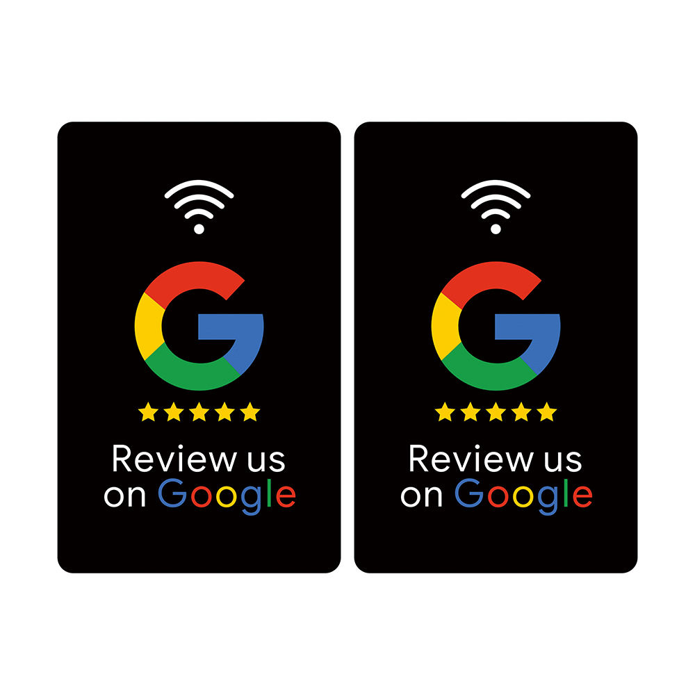 Black NFC review cards